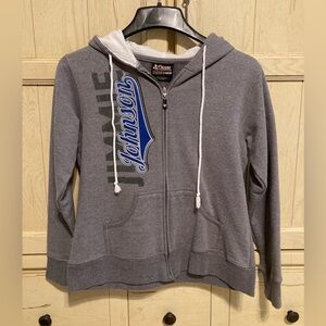 Chase Authentics NASCAR Gray Fleece Jimmie Johnson Hoodie Jacket - Size XS